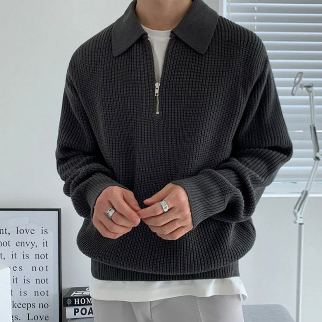 SIENA ZIPPED SWEATER