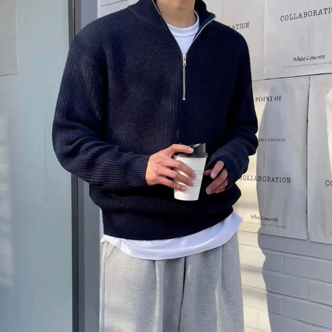 DIJON ZIPPED SWEATER