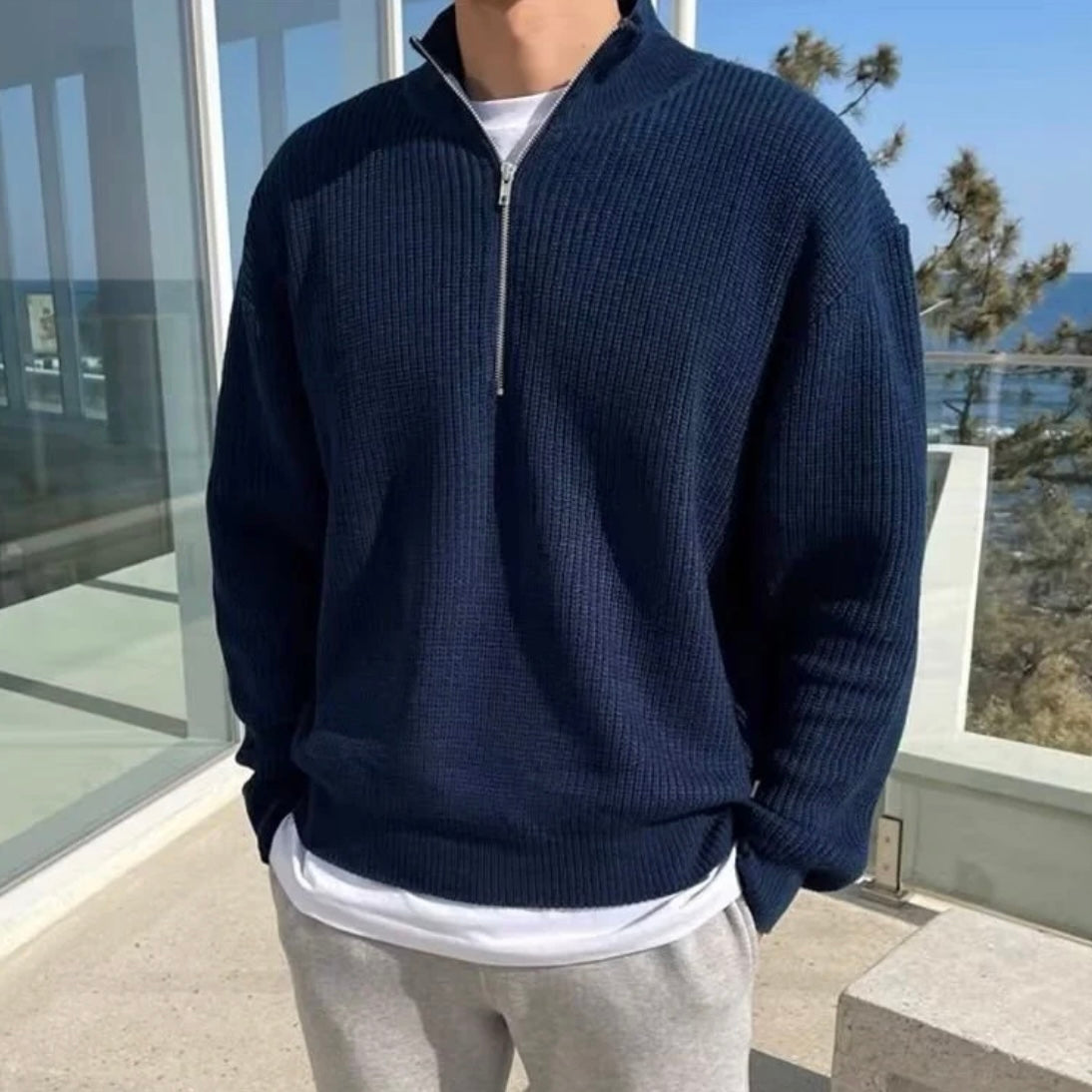 DIJON ZIPPED SWEATER