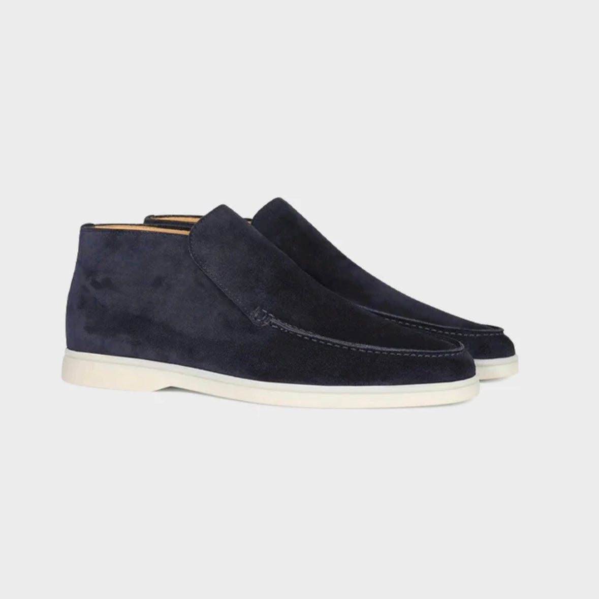 HIGH SUEDE LOAFERS