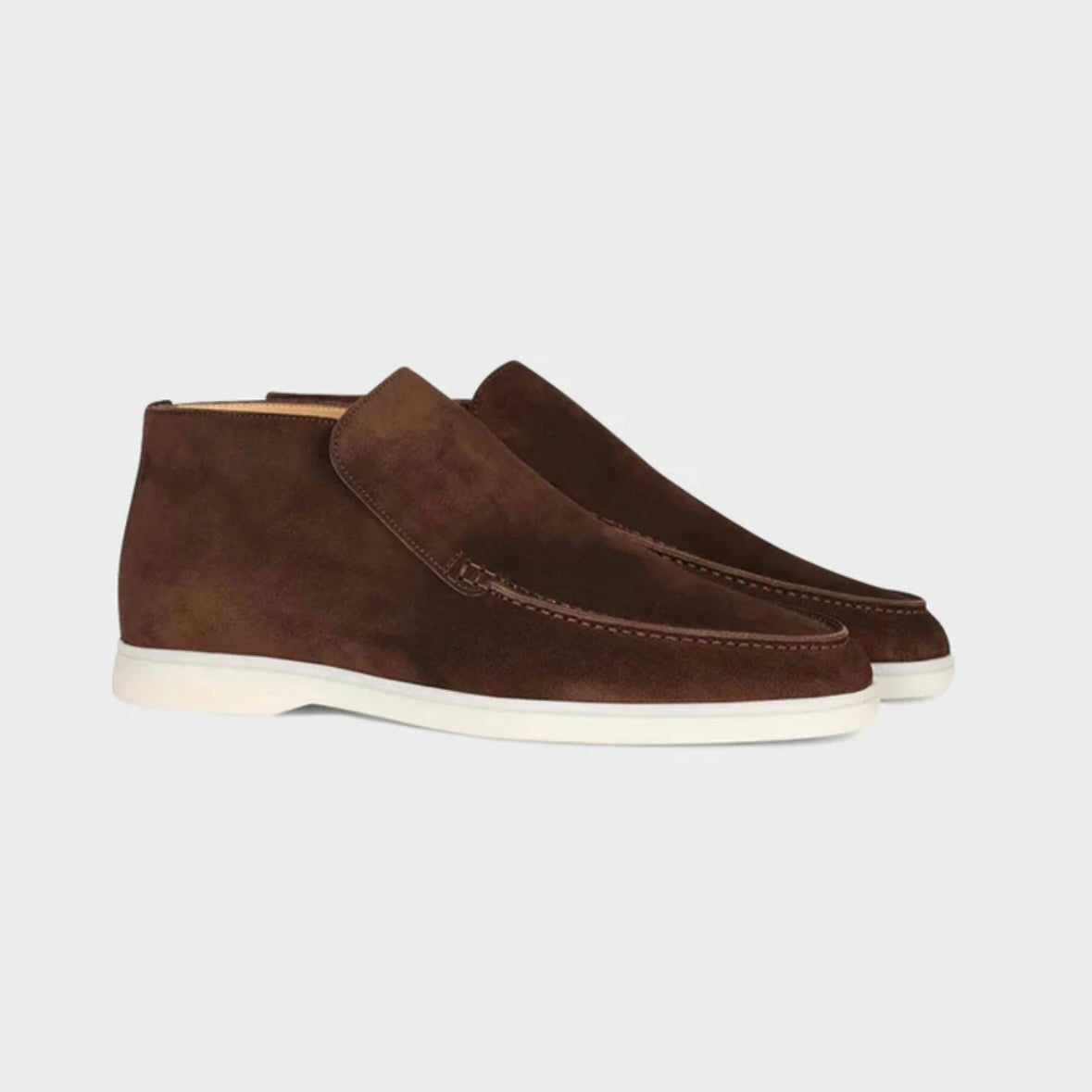 HIGH SUEDE LOAFERS