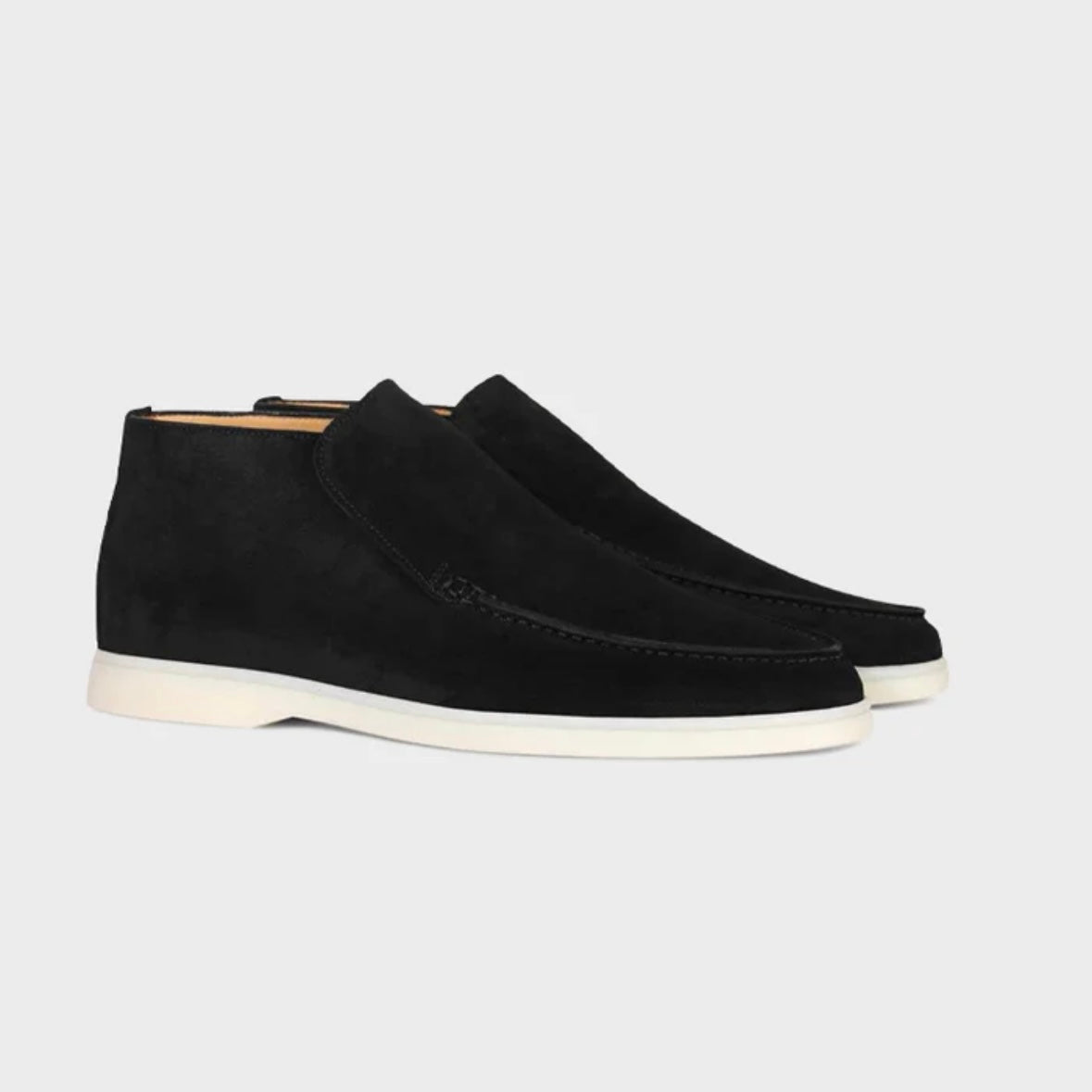 HIGH SUEDE LOAFERS