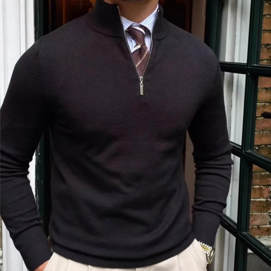 AUSTIN ZIPPED SWEATER