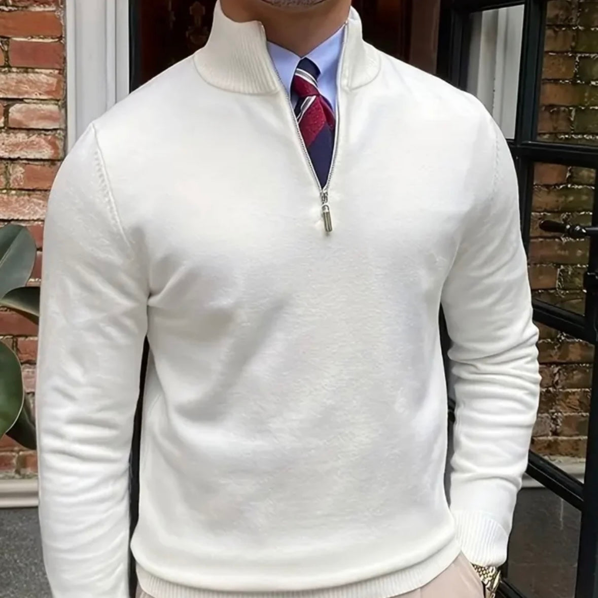 AUSTIN ZIPPED SWEATER